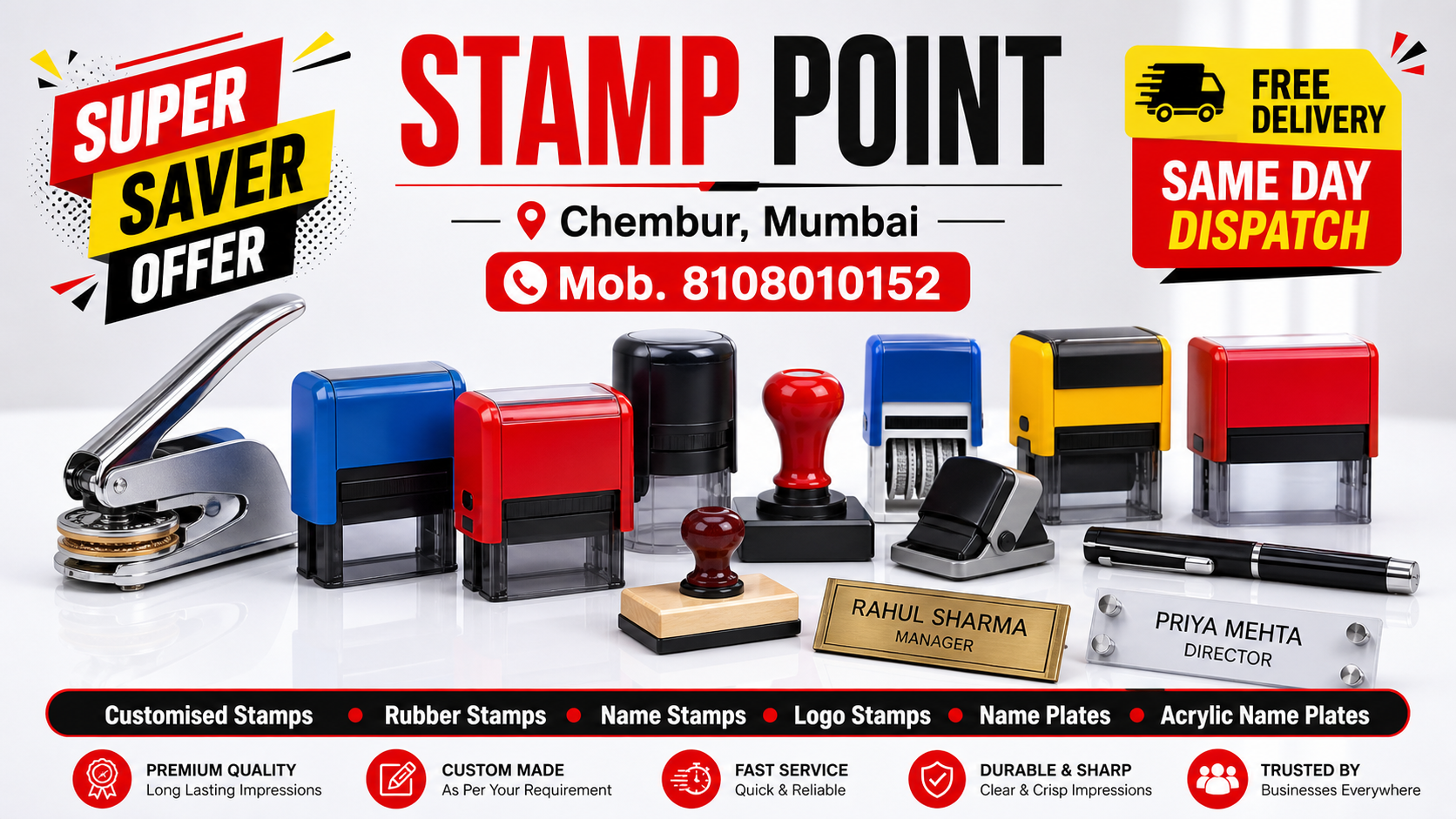 Rubber stamp maker online banner