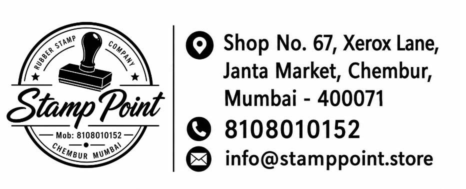 Address stamp with logo