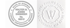 Embossing stamp