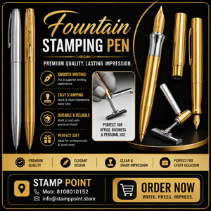 Fountain pen stamp