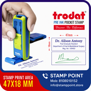 Trodat pocket stamp 18 x 47 mm