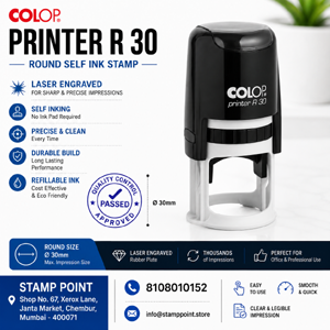 Colop Printer R30 round stamp