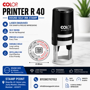 Colop Printer R40 round stamp