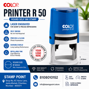Colop Printer R50 round stamp